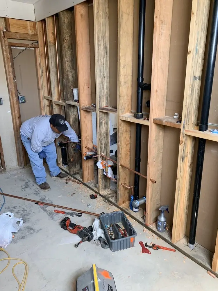 Commercial rough-in plumbing for Gas Line Repair in Black Water
